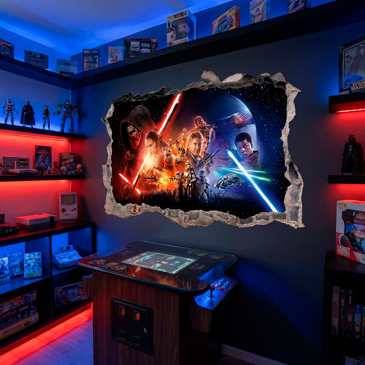 Wall Stickers: Hole The Force Awakens Star Wars