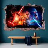 Wall Stickers: Hole The Force Awakens Star Wars 7
