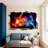 Wall Stickers: Hole The Force Awakens Star Wars 9