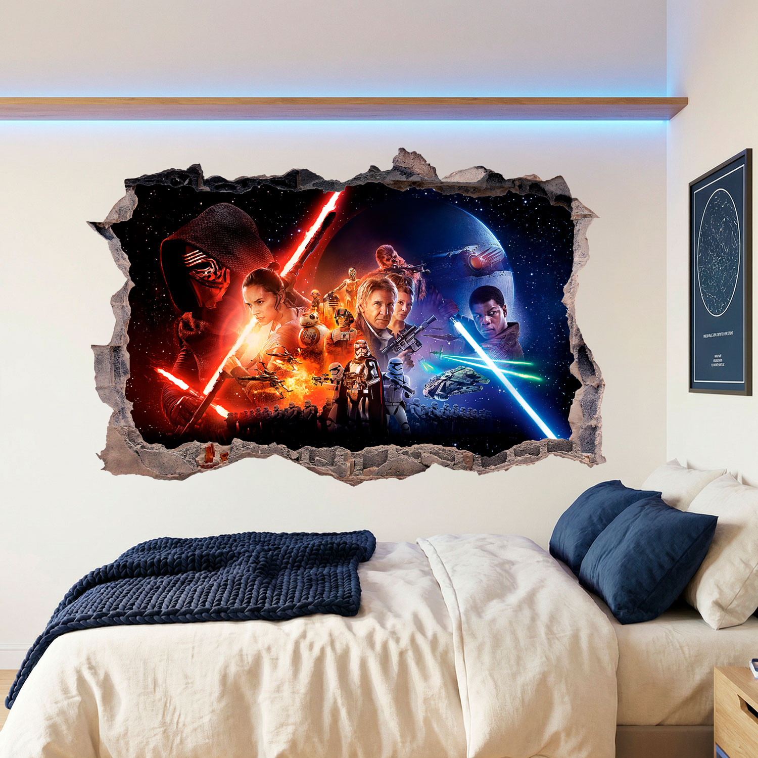 Wall Stickers: Hole The Force Awakens Star Wars