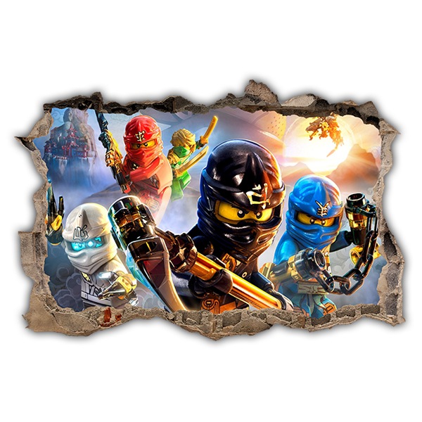 Sticker mural enfant Lego Team Ninjago