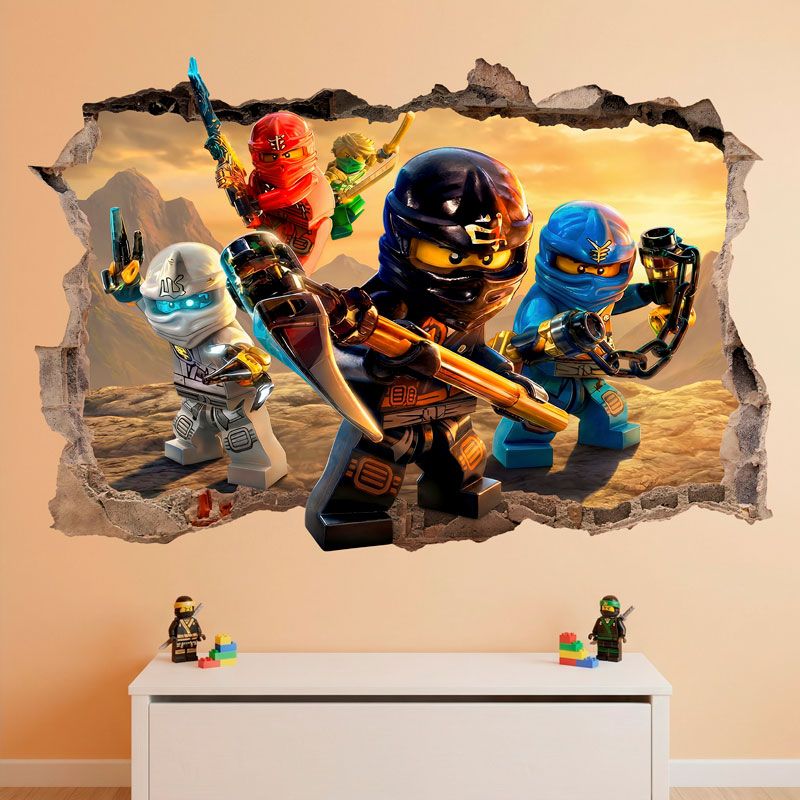 Wall Stickers: Hole Lego Ninjago