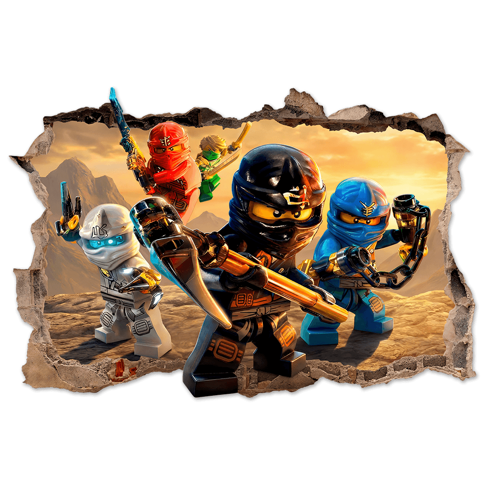 Wall Stickers: Hole Lego Ninjago