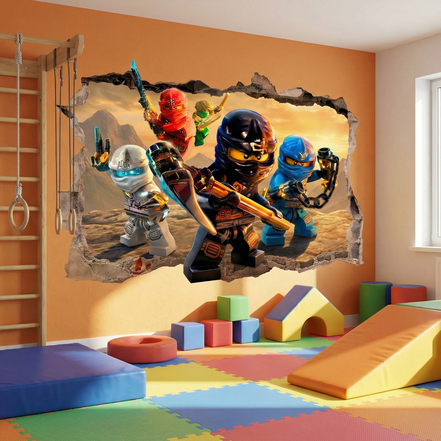 Wall Stickers: Hole Lego Ninjago