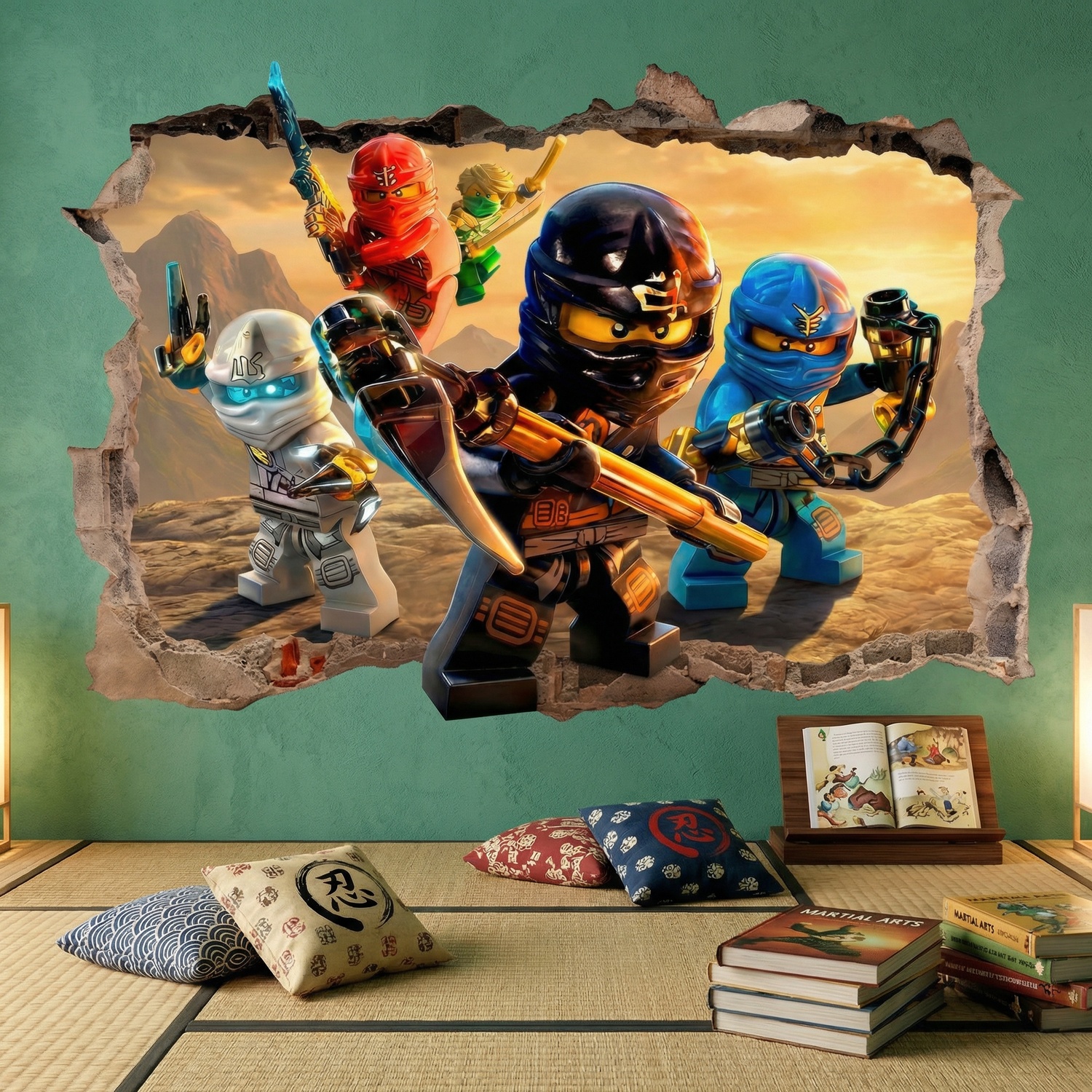 Wall Stickers: Hole Lego Ninjago