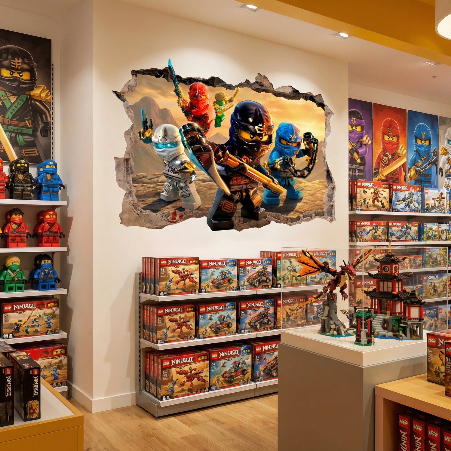 Wall Stickers: Hole Lego Ninjago
