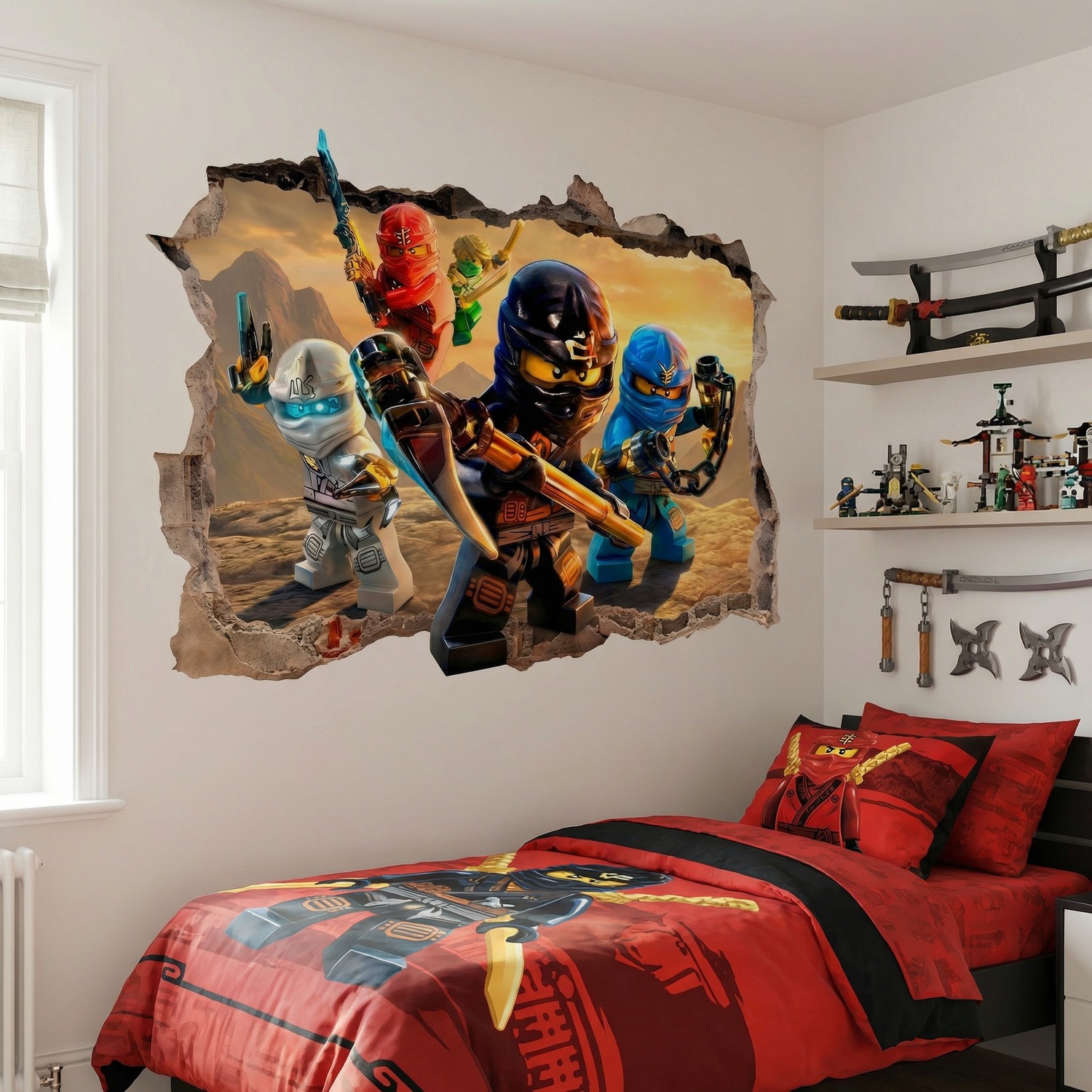Wall Stickers: Hole Lego Ninjago