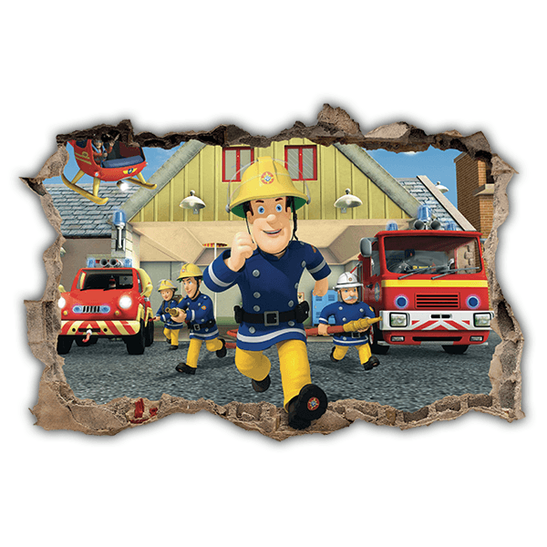 Wall Stickers: Hole Fireman Sam 0