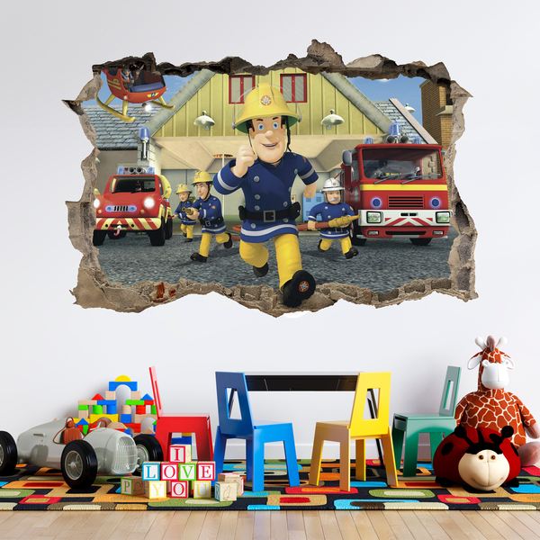 Wall Stickers: Hole Fireman Sam