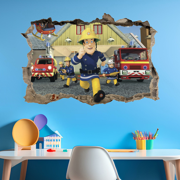 Wall Stickers: Hole Fireman Sam