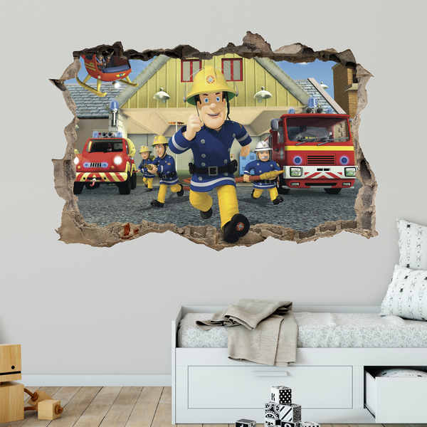 Wall Stickers: Hole Fireman Sam