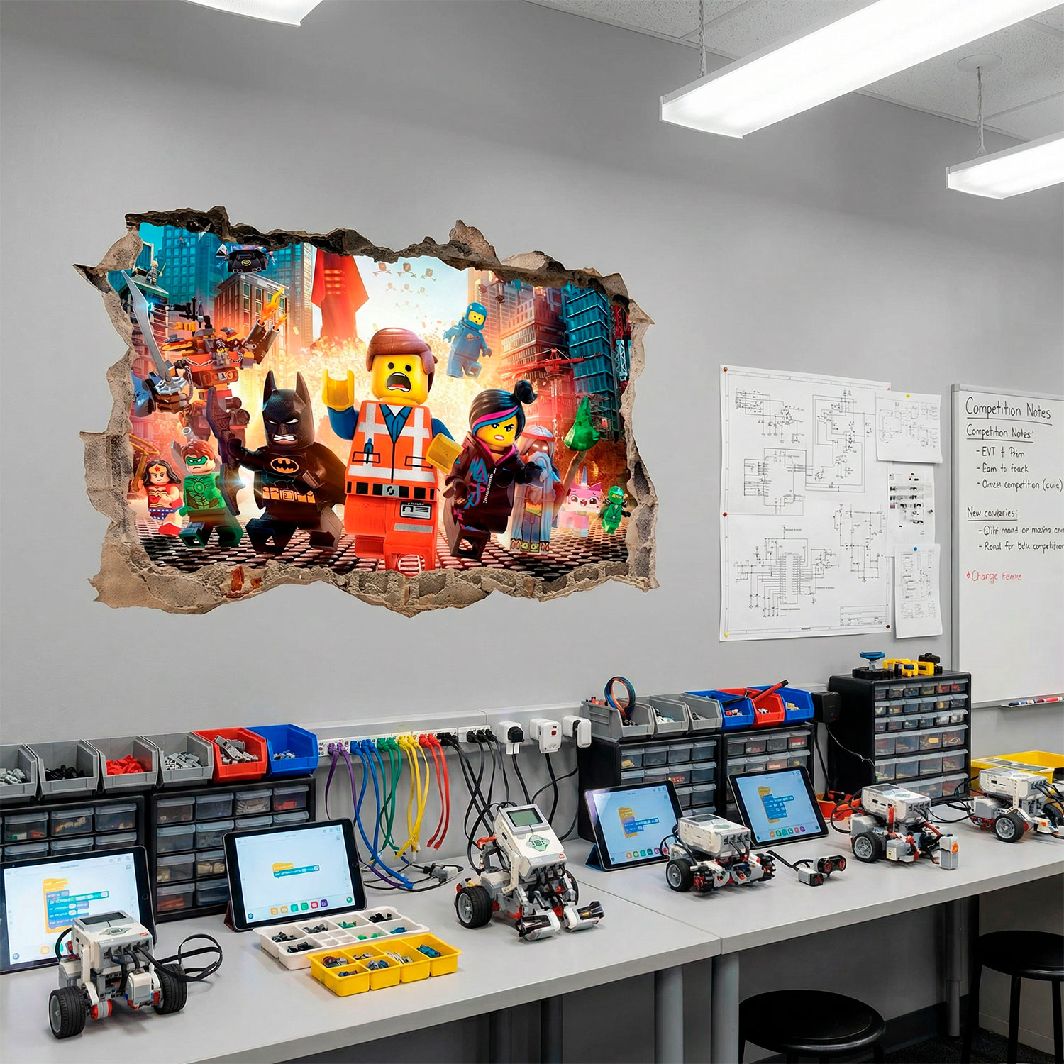 Wall Stickers: Lego, characters in the city