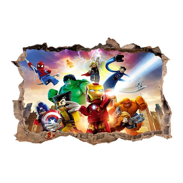 Lego Marvel Wall Stickers 5 sizes available