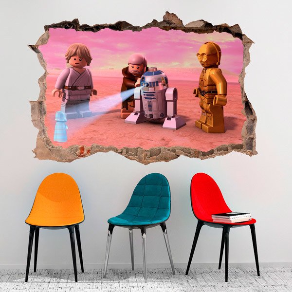 Wall Stickers: Lego, Star Wars message from R2D2