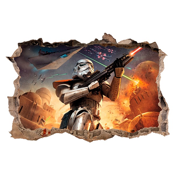 Wall Stickers: Stormtrooper in battle