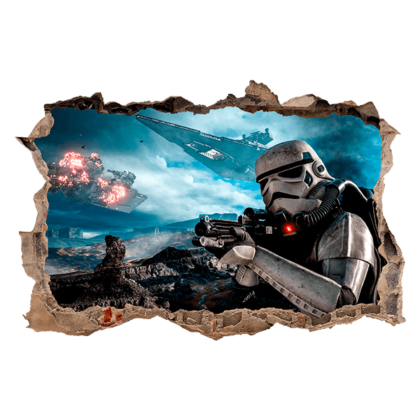 Wall Stickers: Stormtrooper pointing 0