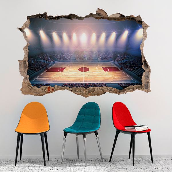 Wall Stickers: Basketball court