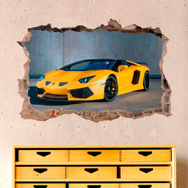 Wall Stickers: Lamborghini Yellow
