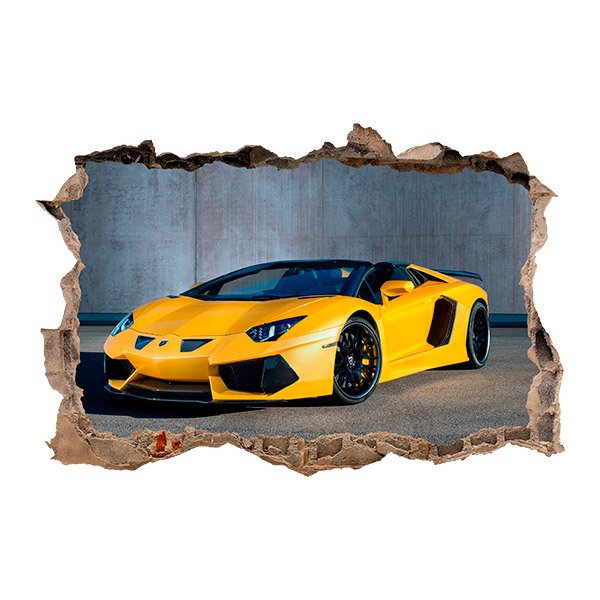 Wall Stickers: Lamborghini Yellow
