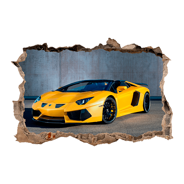 Wall Stickers: Lamborghini Yellow 0