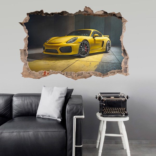 Wall Stickers: Porsche Yellow 1