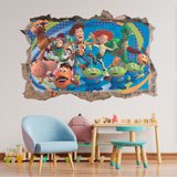 Wall Stickers: Wall sticker Hole Toy Story 3