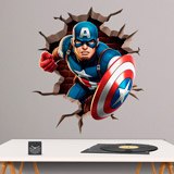 Wall Stickers: Captain America in action 4