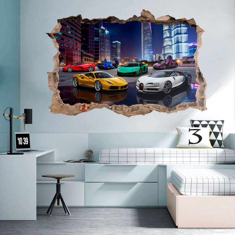 Wall Stickers: Super sports cars