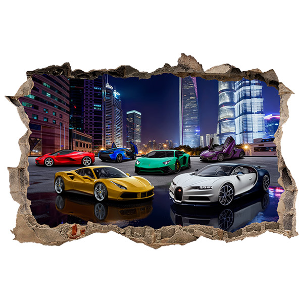 Wall Stickers: Super sports cars