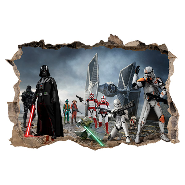 Wall Stickers: Darth Vader, Yoda - Star Wars