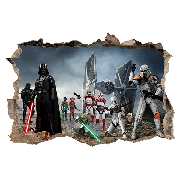 Wall Stickers: Darth Vader, Yoda - Star Wars