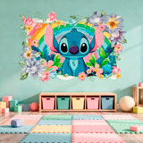 Stickers for Kids: Stitch Rainbow Floral 3