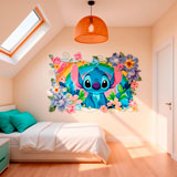 Stickers for Kids: Stitch Rainbow Floral 17