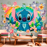 Stickers for Kids: Stitch Rainbow Floral 18