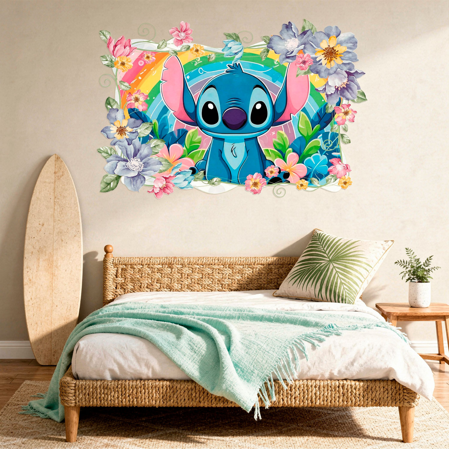 Stickers for Kids: Stitch Rainbow Floral