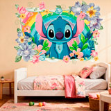 Stickers for Kids: Stitch Rainbow Floral 5