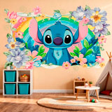 Stickers for Kids: Stitch Rainbow Floral 6