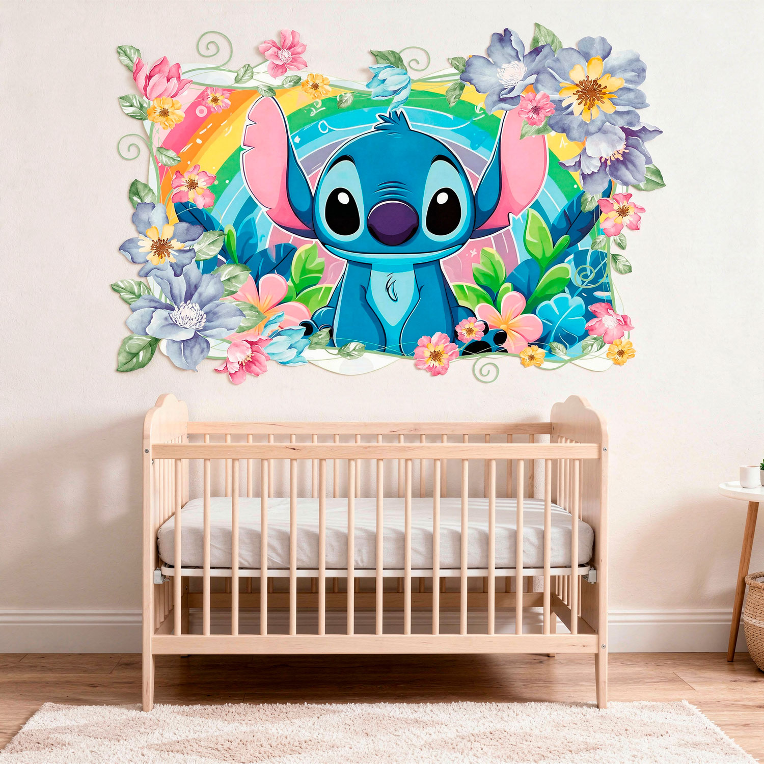 Stickers for Kids: Stitch Rainbow Floral