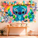 Stickers for Kids: Stitch Rainbow Floral 9