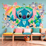 Stickers for Kids: Stitch Rainbow Floral 10
