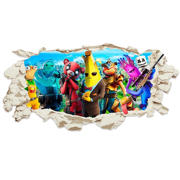 Wall Stickers: Fortnite Broken Wall Holr
