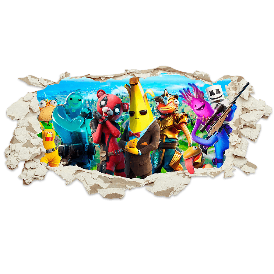 Wall Stickers: Fortnite Broken Wall Holr