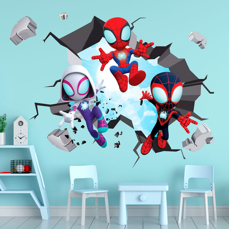 Stickers for Kids: Spider-Verse Broken Wall