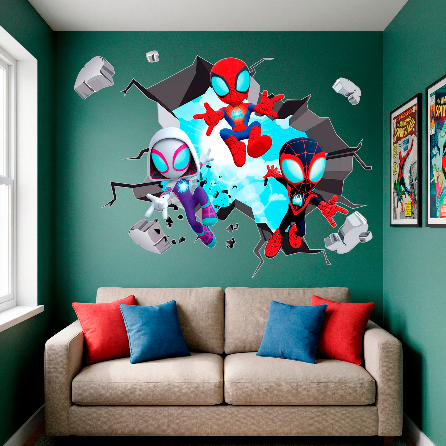 Stickers for Kids: Spider-Verse Broken Wall