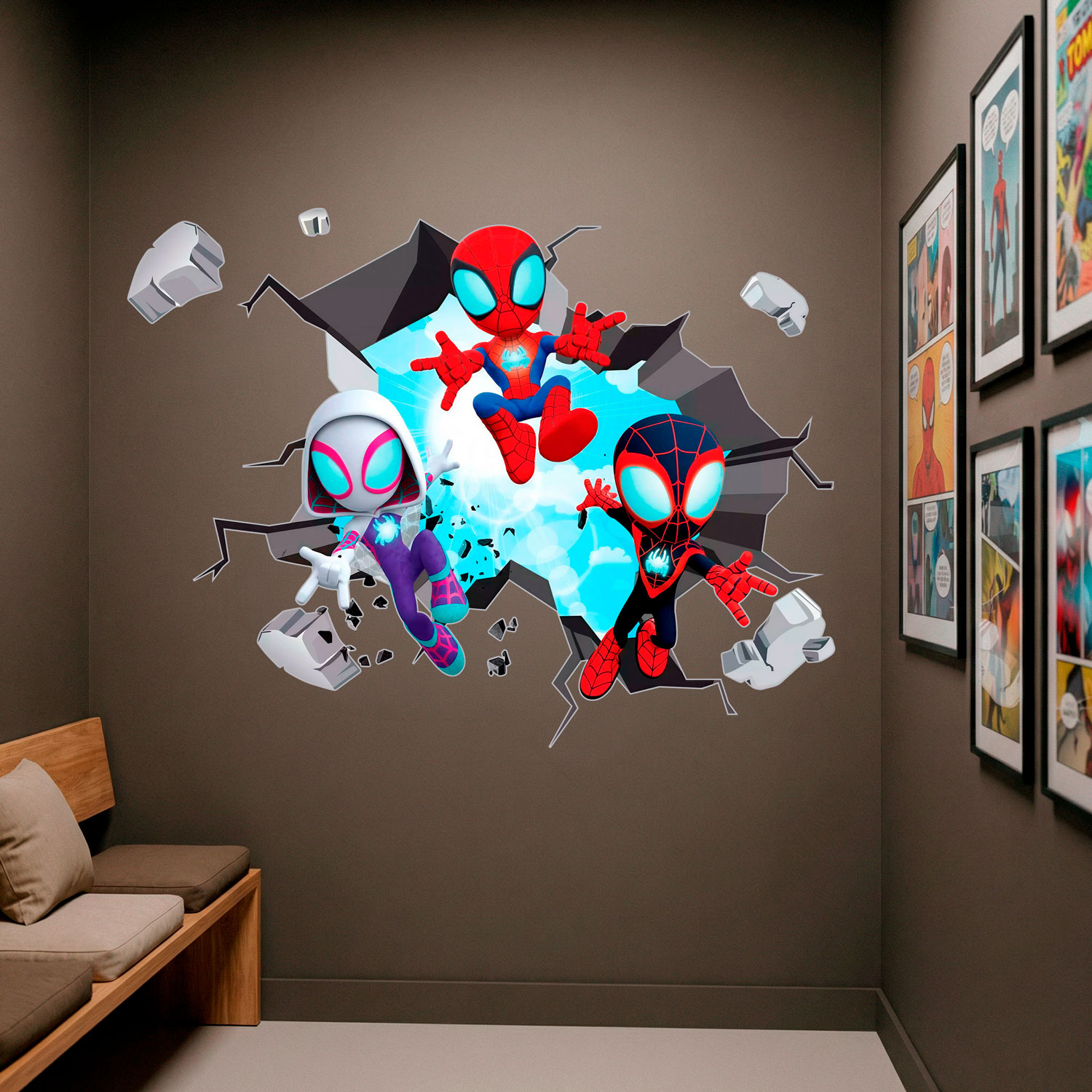Stickers for Kids: Spider-Verse Broken Wall