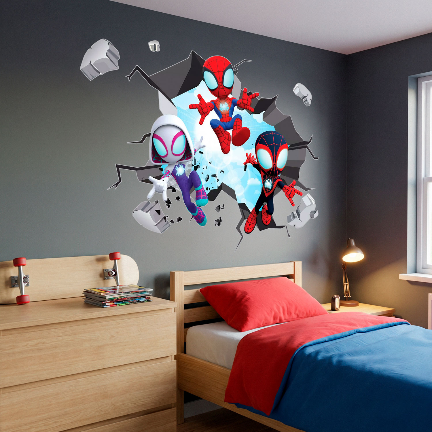 Stickers for Kids: Spider-Verse Broken Wall