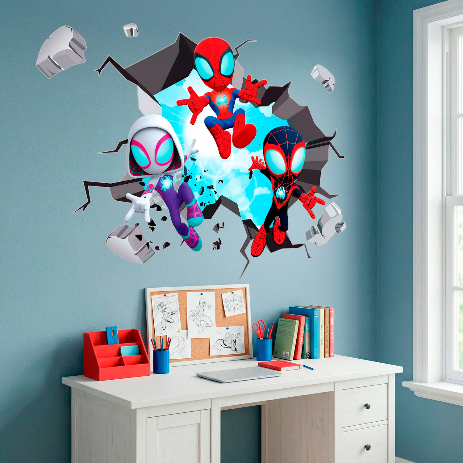 Stickers for Kids: Spider-Verse Broken Wall