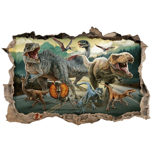 Stickers for Kids: Wall Hole Dinosaurs Jurassic World