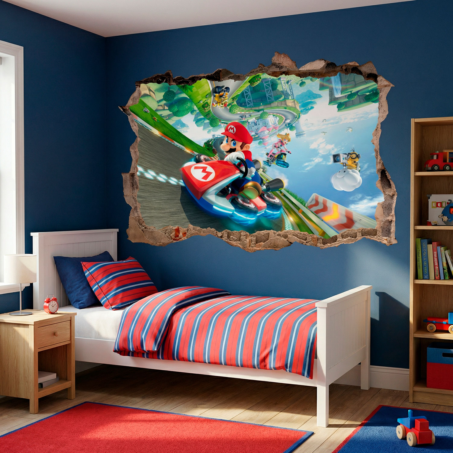 Stickers for Kids: Wall Hole Mario Kart
