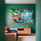 Stickers for Kids: Wall Hole Mario Kart 16